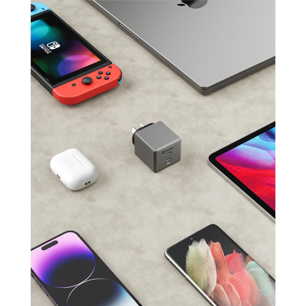 ALOGIC Rapid Power 70W Cube GaN Dual USB-C Charger