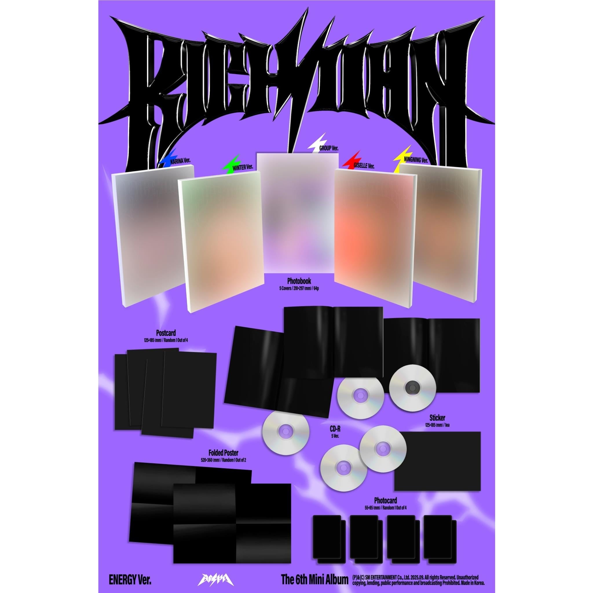 The 6th Mini Album 'Rich Man' ENERGY (GROUP Ver.), By: Aespa