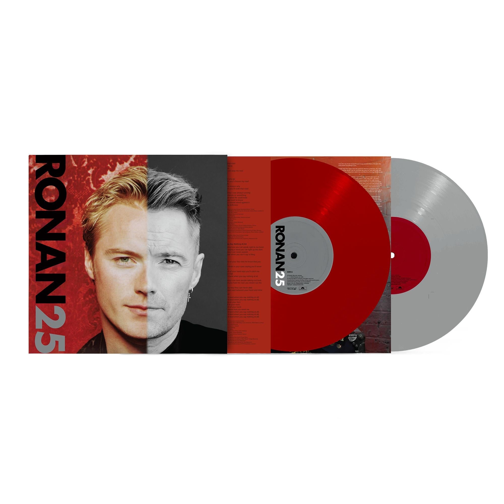 Ronan 25 (Red and Grey Vinyl) - By: Ronan Keating