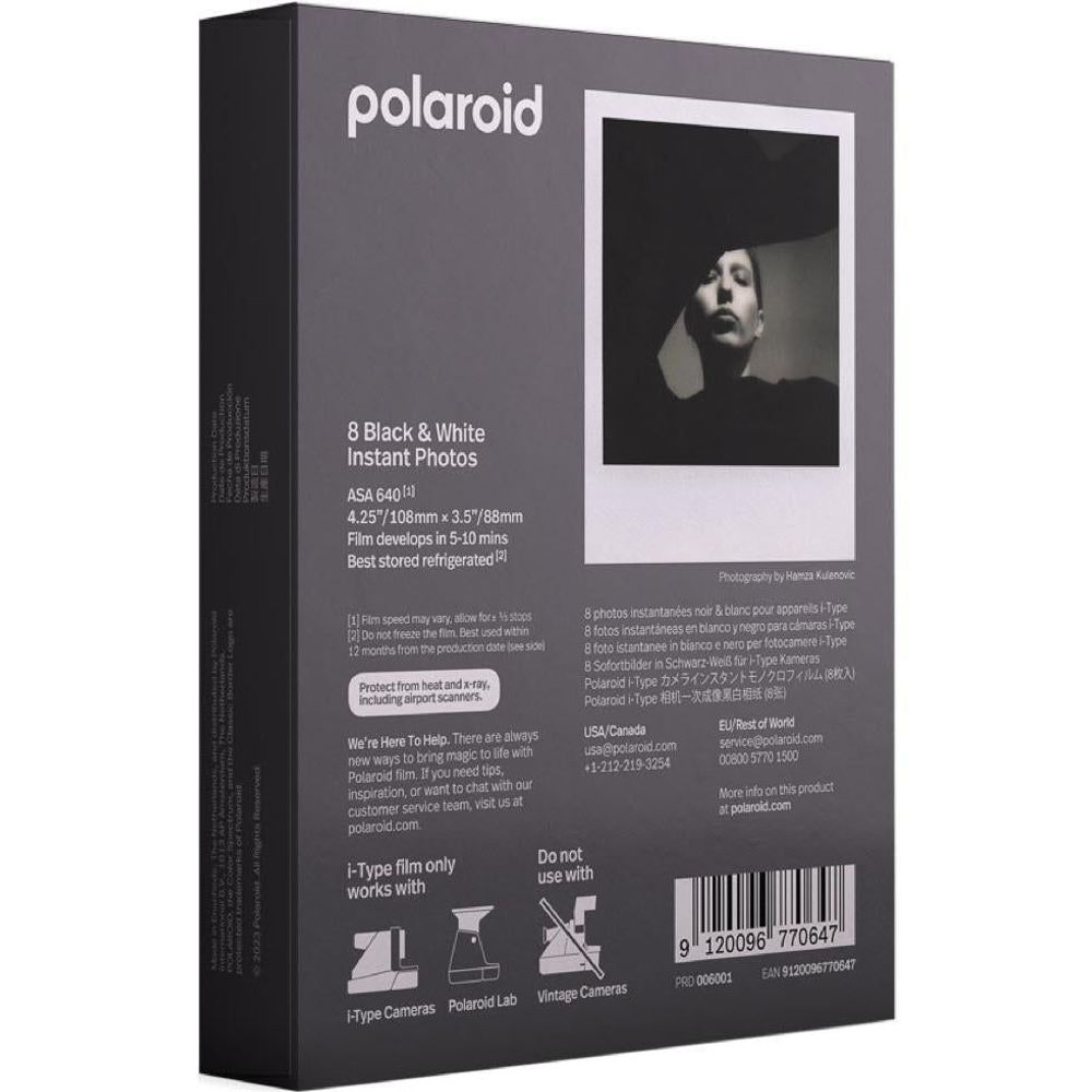 Polaroid B&W Film for i-Type (8 Pack)