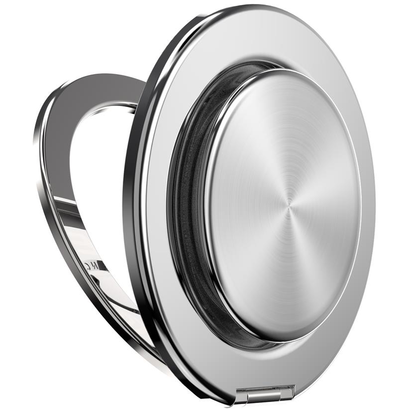 Popsockets MagSafe Kick-Out Grip & Stand (Aluminum Radial - Silver)