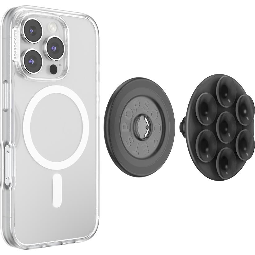 Popsockets Magsafe PopGrip (Suck-Up Suction - Black)