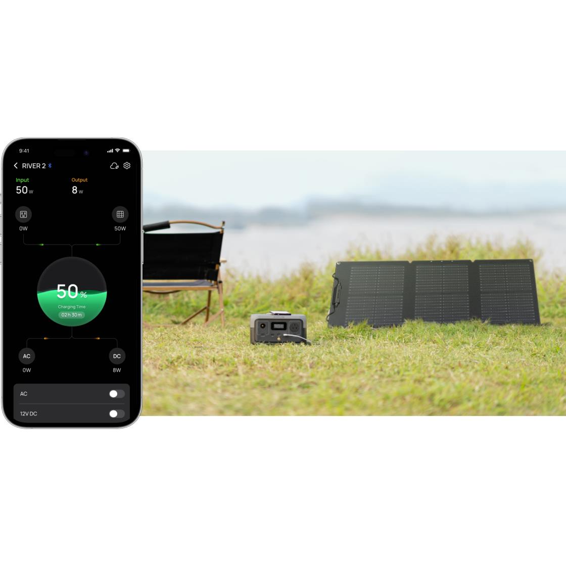 EcoFlow 45W Type-C Portable Solar Panel