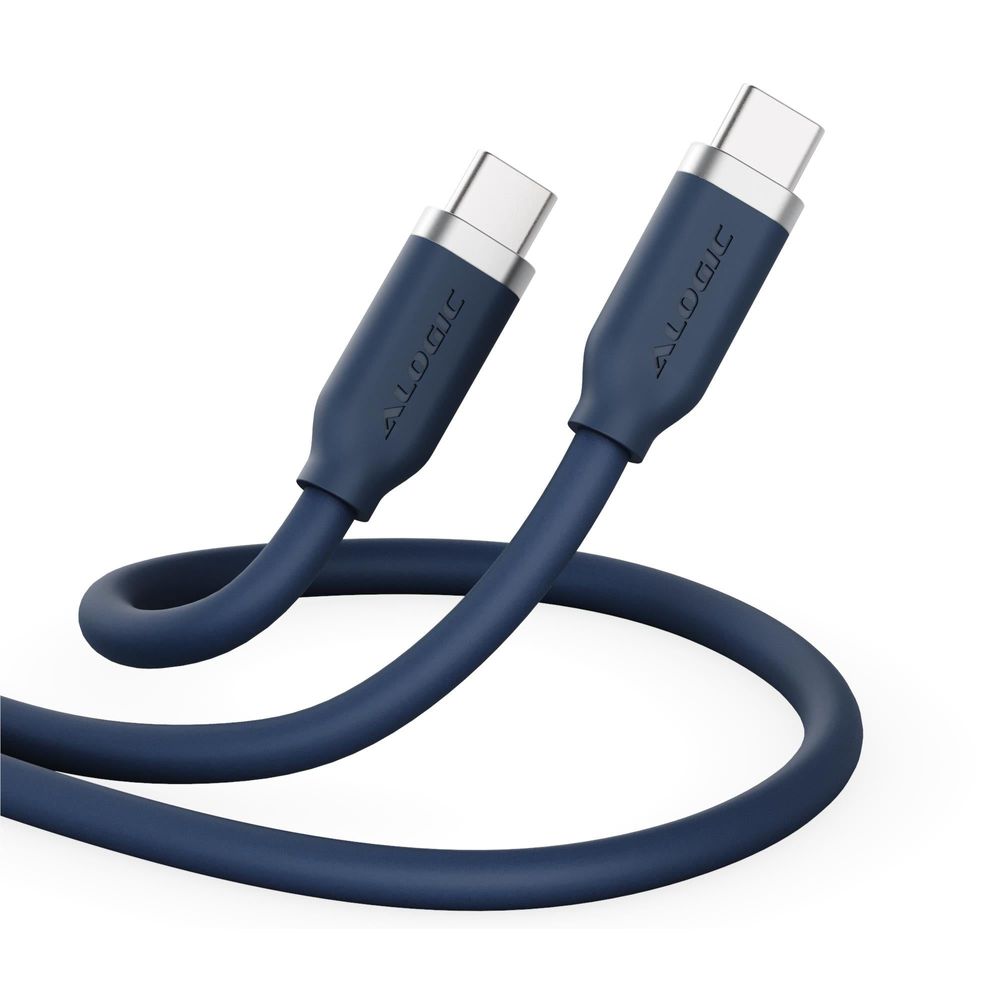 ALOGIC Elements Silicone 240W USB-C Cable [2m] (Dark Blue)