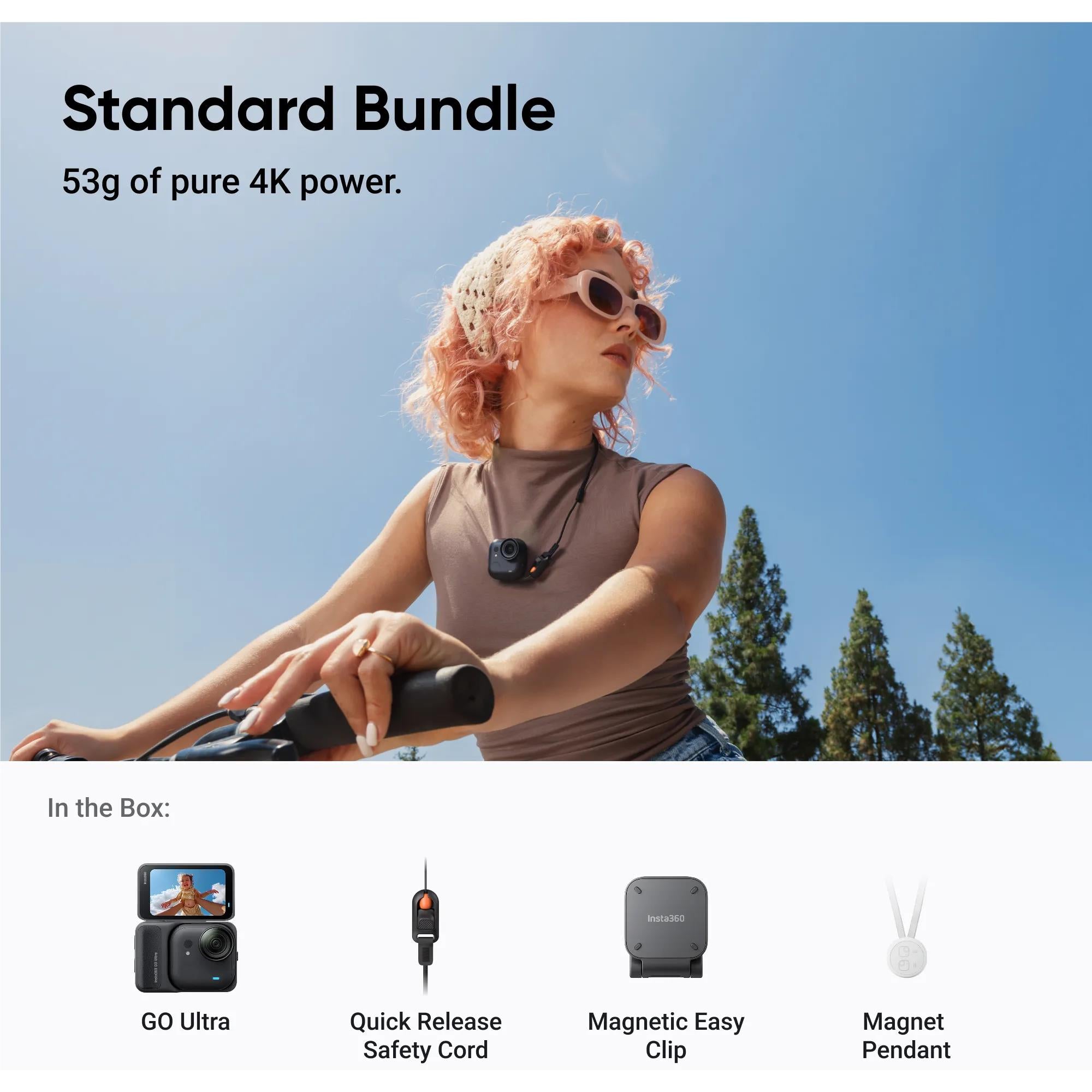 Insta360 GO Ultra Standard Bundle (Midnight Black)