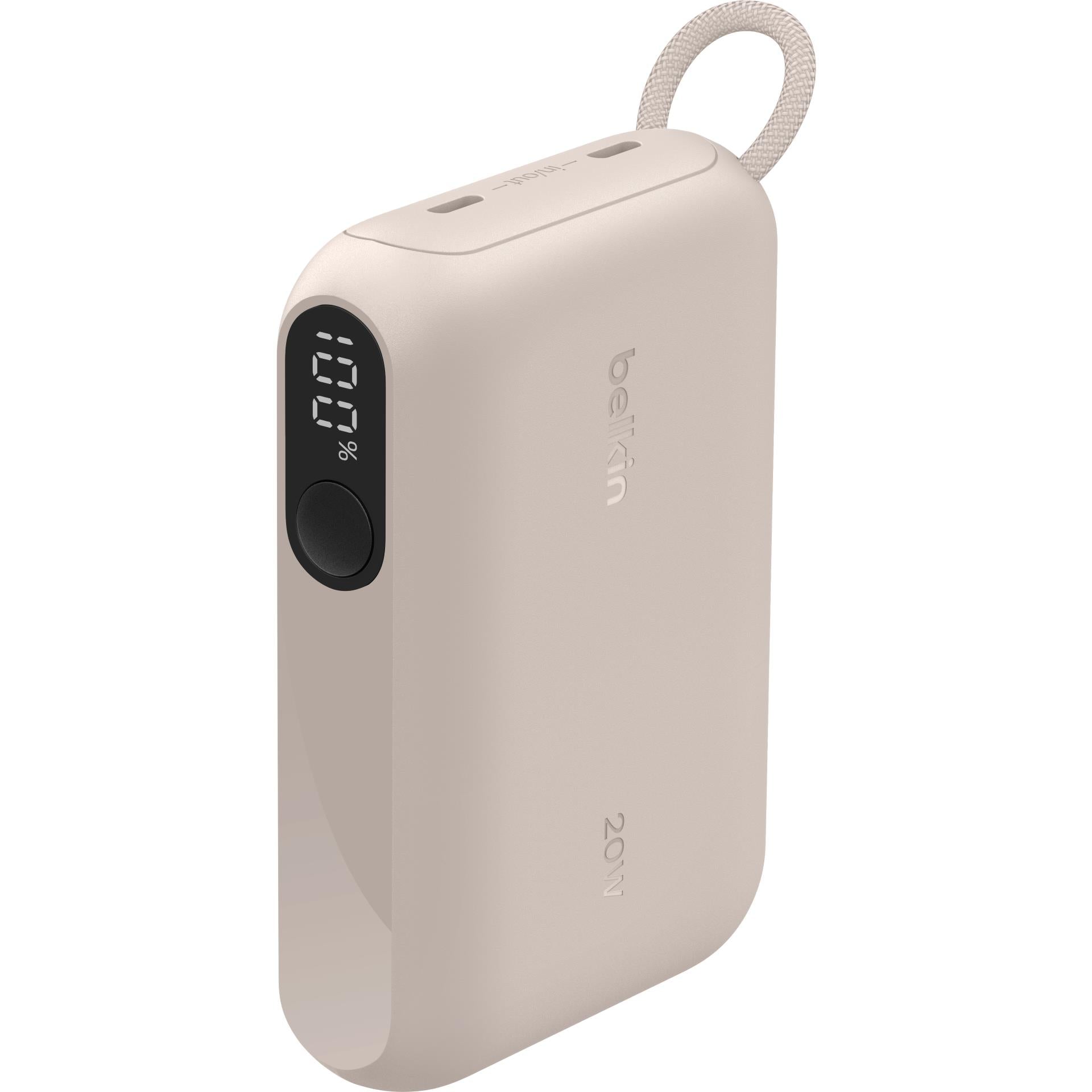BELKIN BoostCharge Power Bank with Display [10K] (Sand)