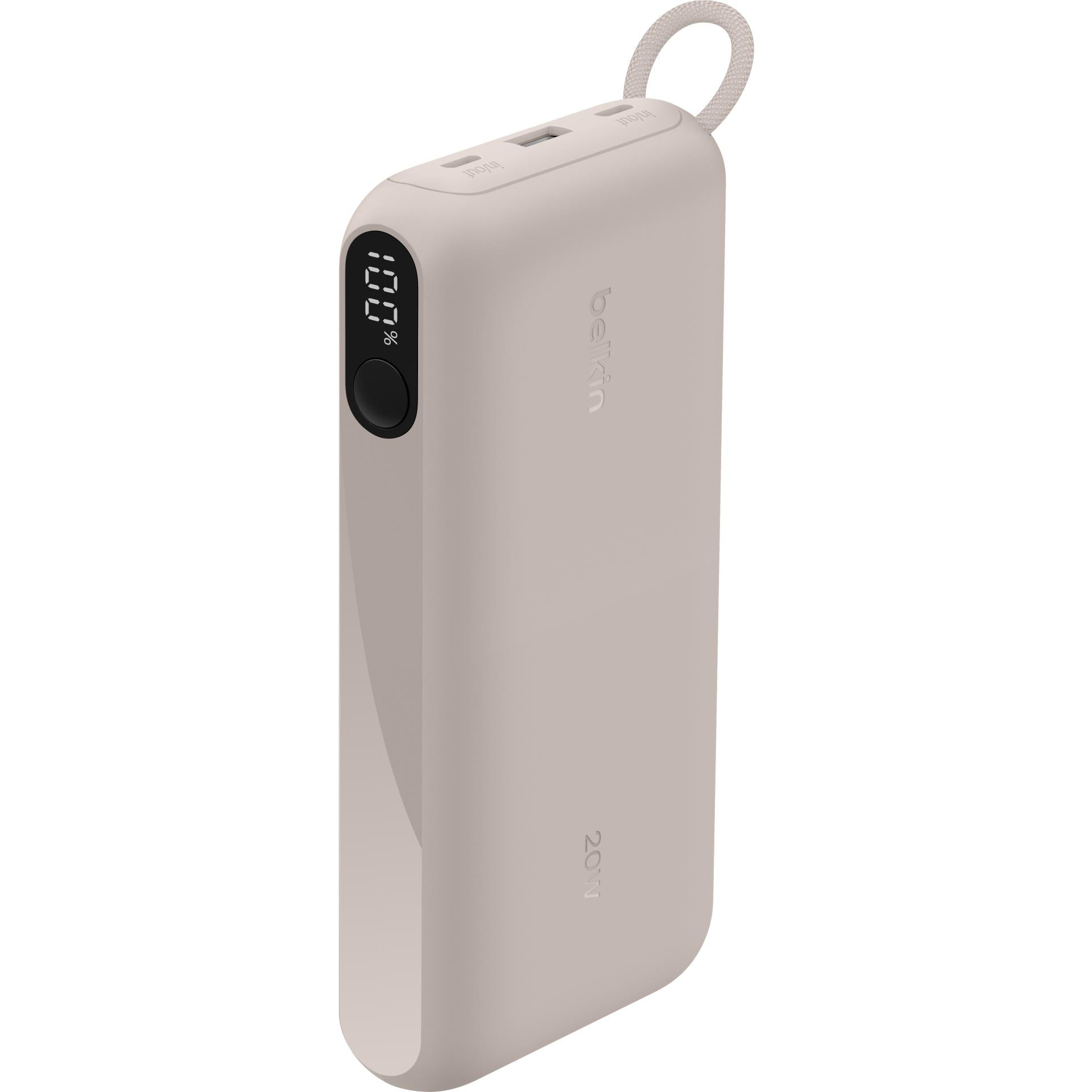 BELKIN BoostCharge Power Bank with Display [20K] (Sand)