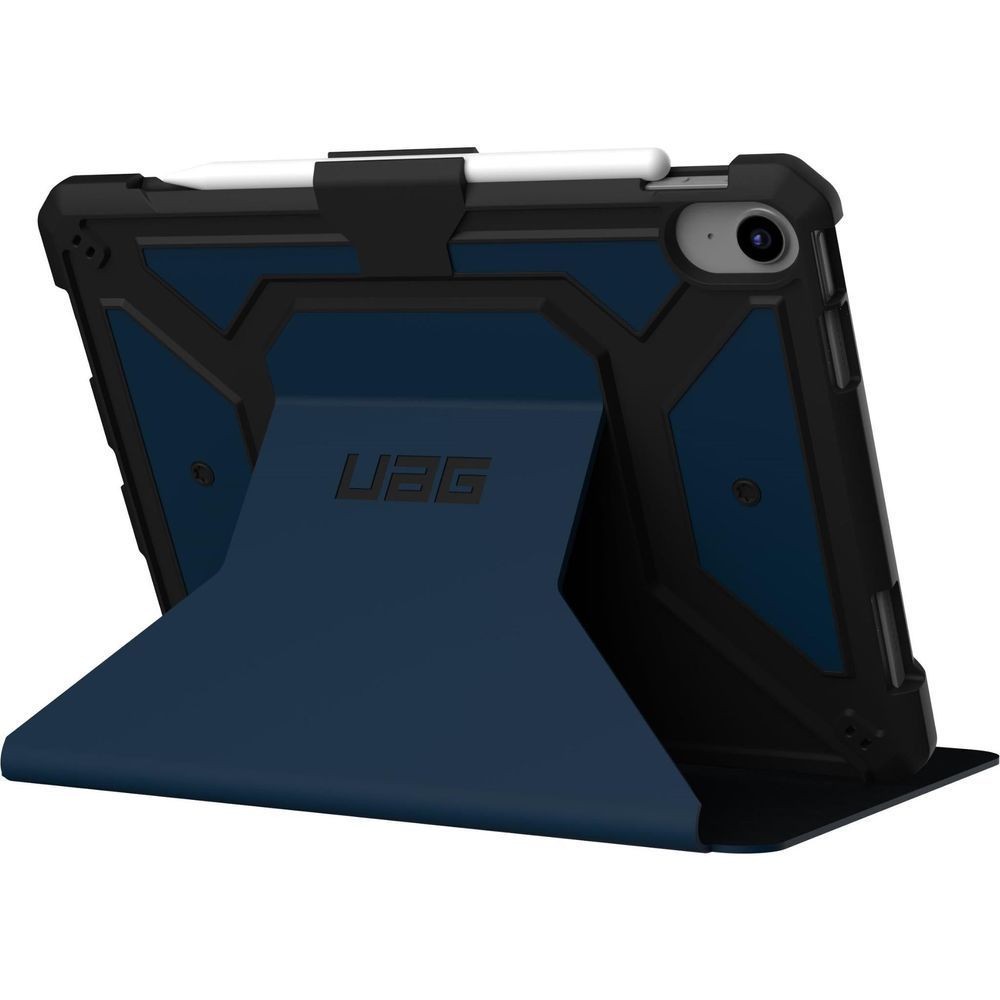 UAG Metropolis SE iPad case with blue front cover and black protective frame