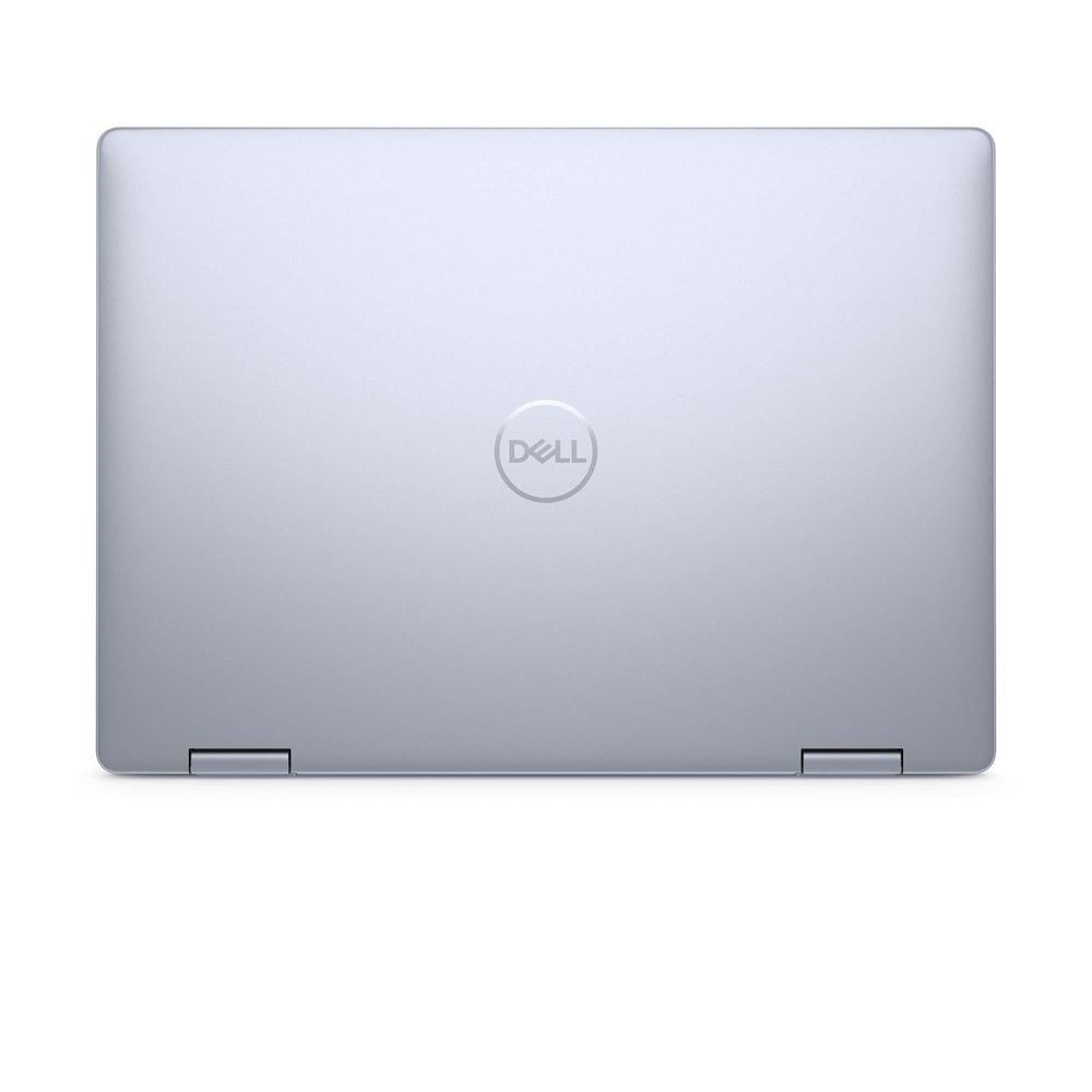 Dell Inspiron 7440 2-in-1 laptop back cover, silver-gray with centered Dell logo