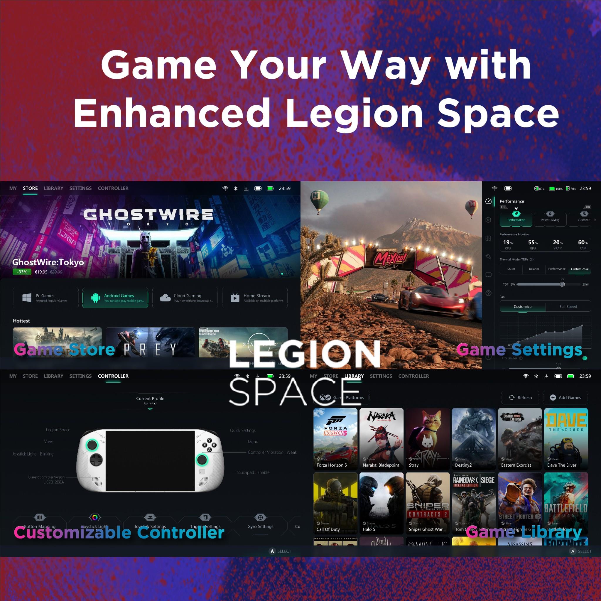 Lenovo Legion Go S Handheld Gaming PC (Glacier White) (1TB)