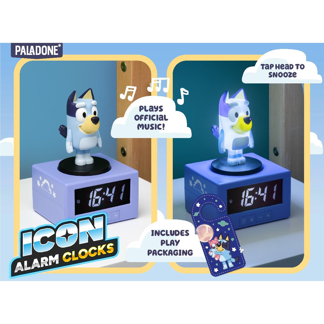 Paladone Icon Alarm Clock (Bluey)