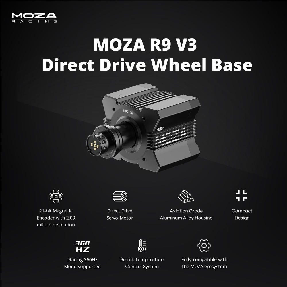 Moza R9 V3 Direct Drive Wheel Base