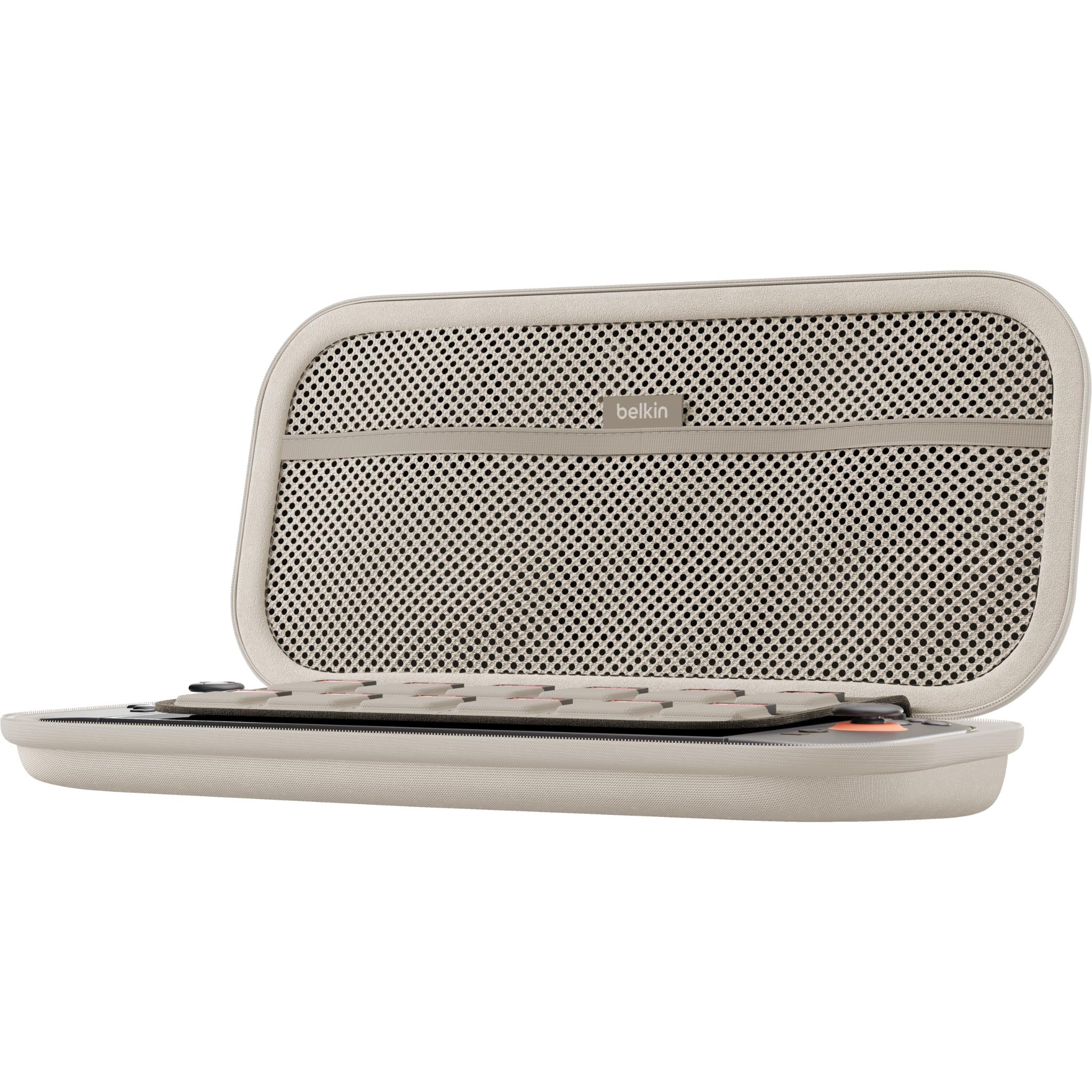Belkin gaming travel case for Nintendo Switch 2 in sand beige, image 8 - Electronic Gaming Accessories at Tech Supply Shed NZ