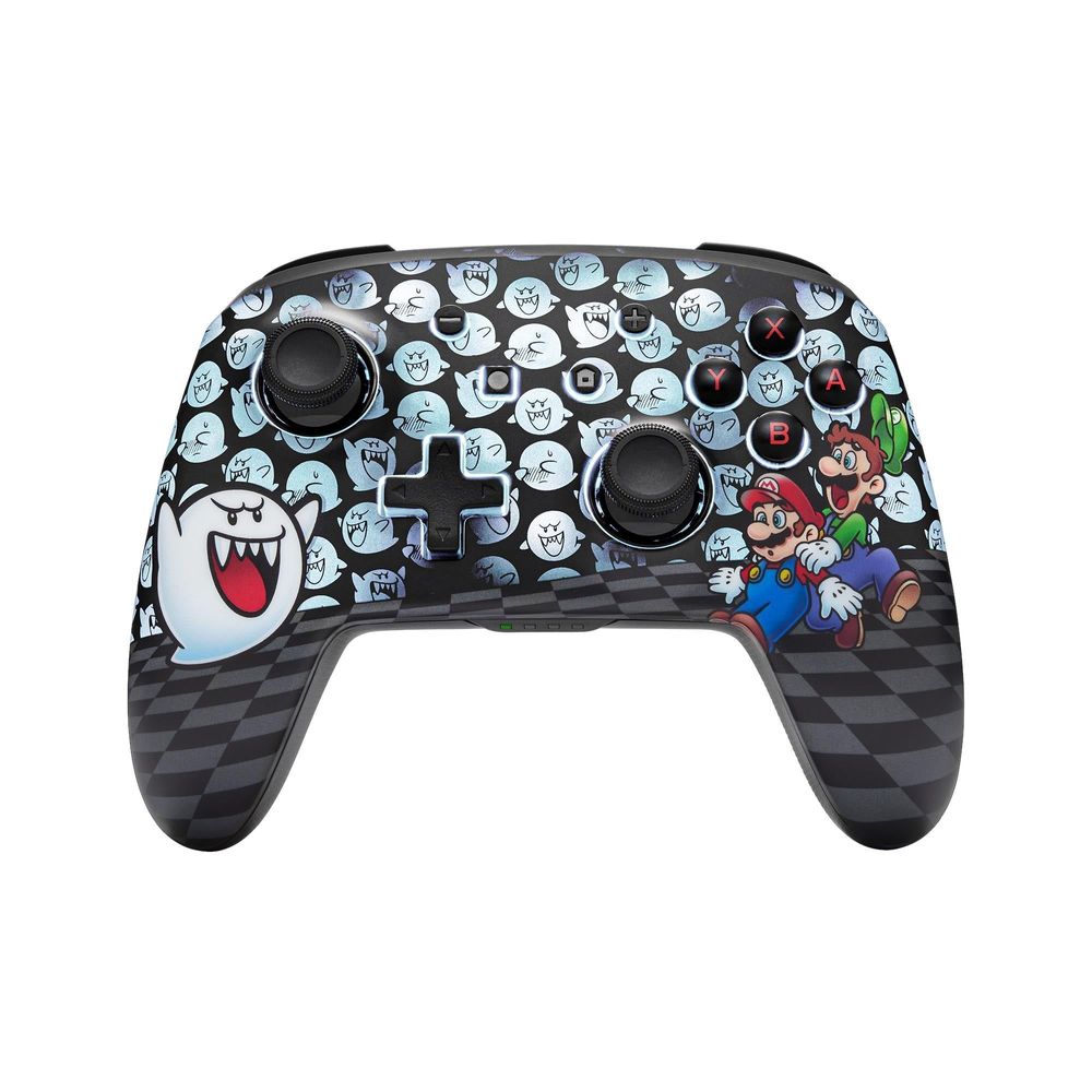 PowerA Enhanced Wireless Controller for Nintendo Switch with Ghost Lumectra (Mario Boo)
