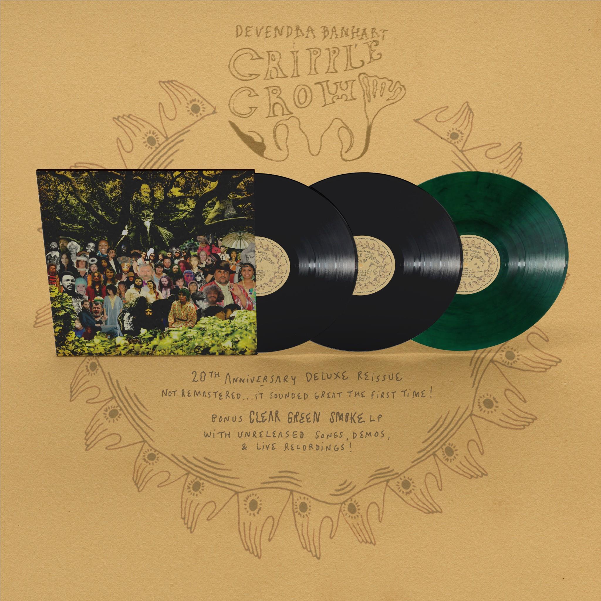 Cripple Crow (20th Anniversary Deluxe Clear Green Smoke Reissue Vinyl) - By:Devendra Banhart