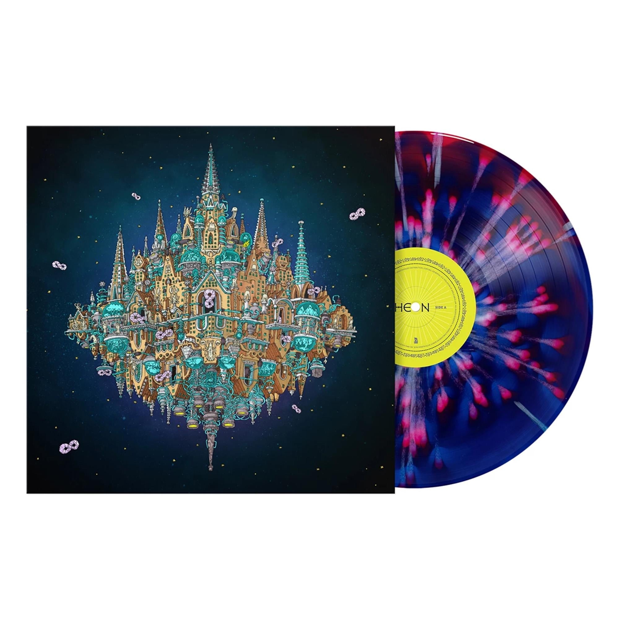 Pantheon (Cobalt & Ruby Smush W/ White Splatter Vinyl) - By: Dance Gavin Dance