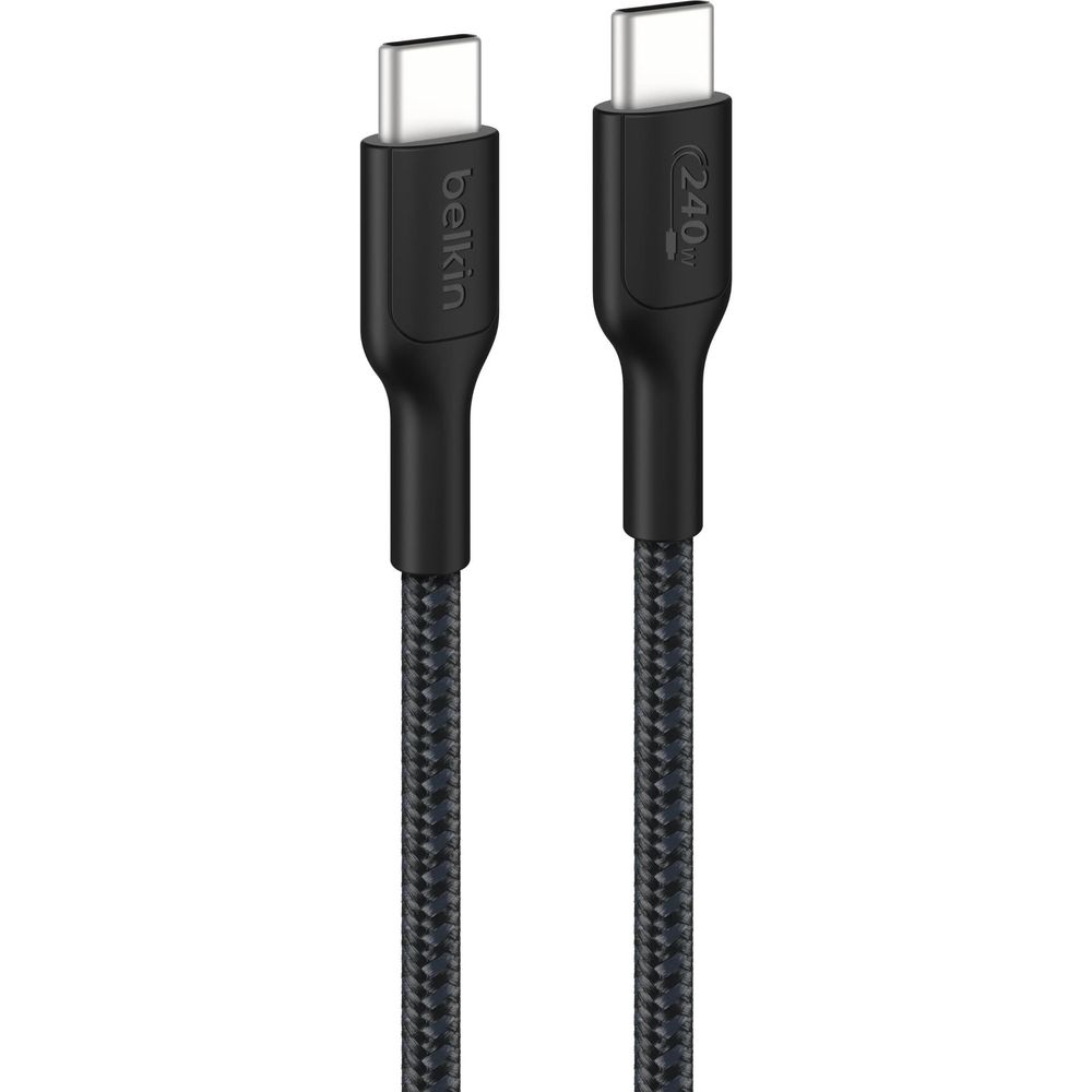 Belkin BoostCharge Pro USB-C 240W 2.0 Braided Cable [1m] (Black)