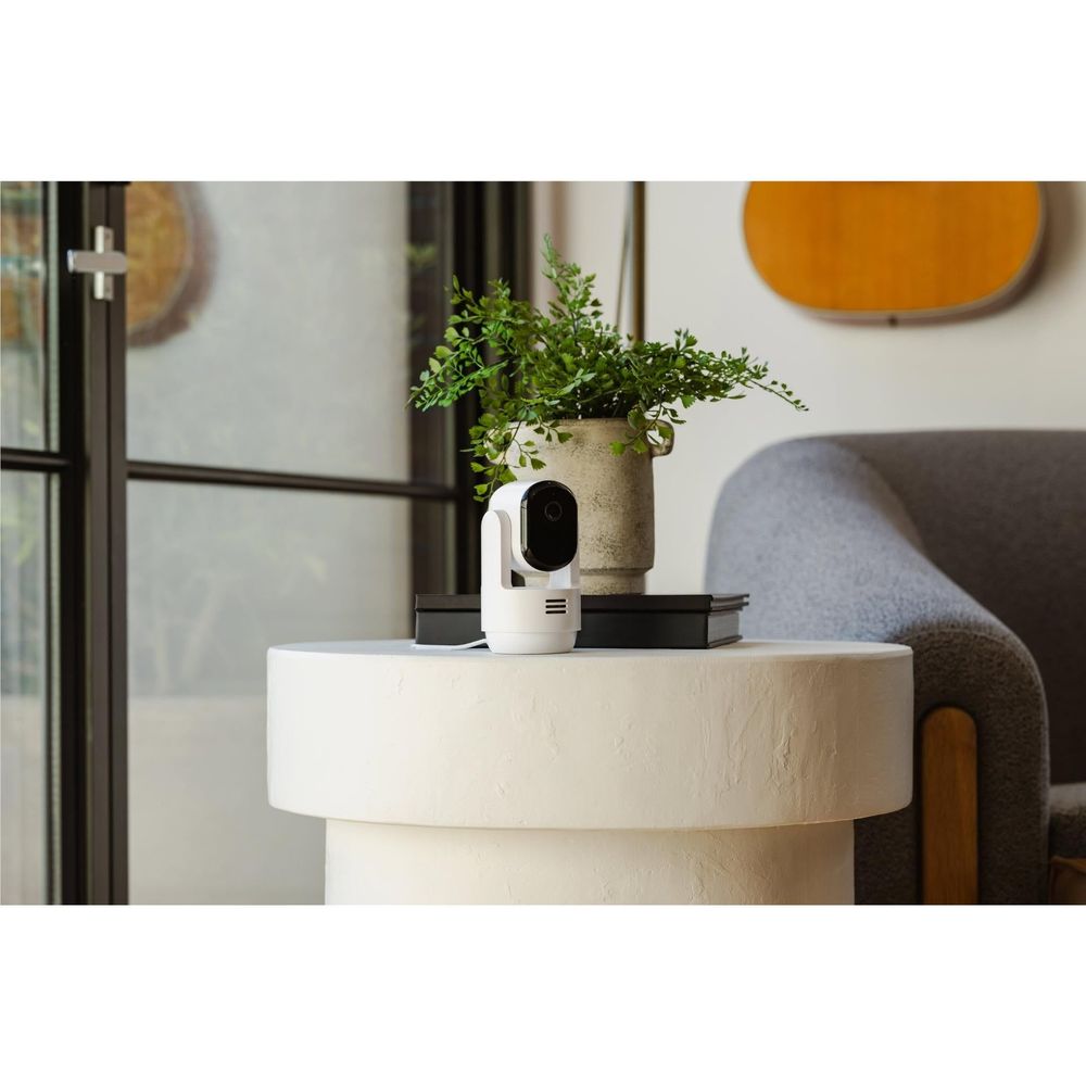Arlo Essential 2K Pan Tilt Indoor Plug-in Camera