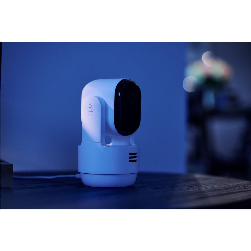 Arlo Essential 2K Pan Tilt Indoor Plug-in Camera