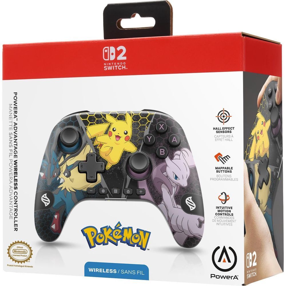 PowerA wireless game controller for Nintendo Switch 2 with Pokémon Mega Evolutions art