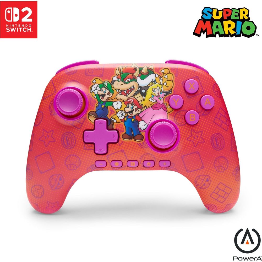 PowerA Advantage Wireless Controller with Hall Effect for Nintendo Switch 2 (Super Mario and Friends)