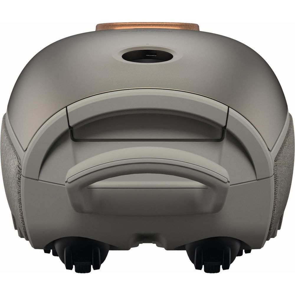 Miele titanium pearl vacuum cleaner top view with handle opening and vents