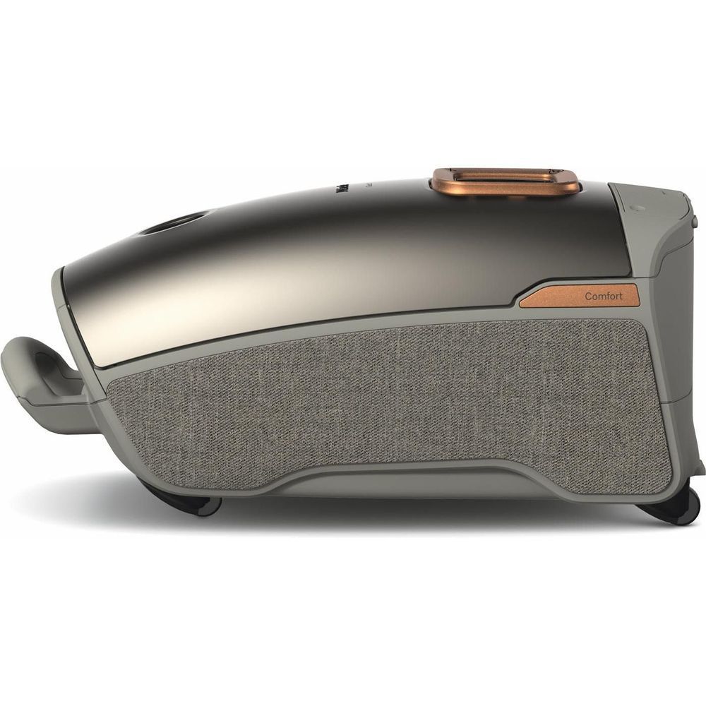 Miele titanium pearl bagged vacuum cleaner with front control panel and intake