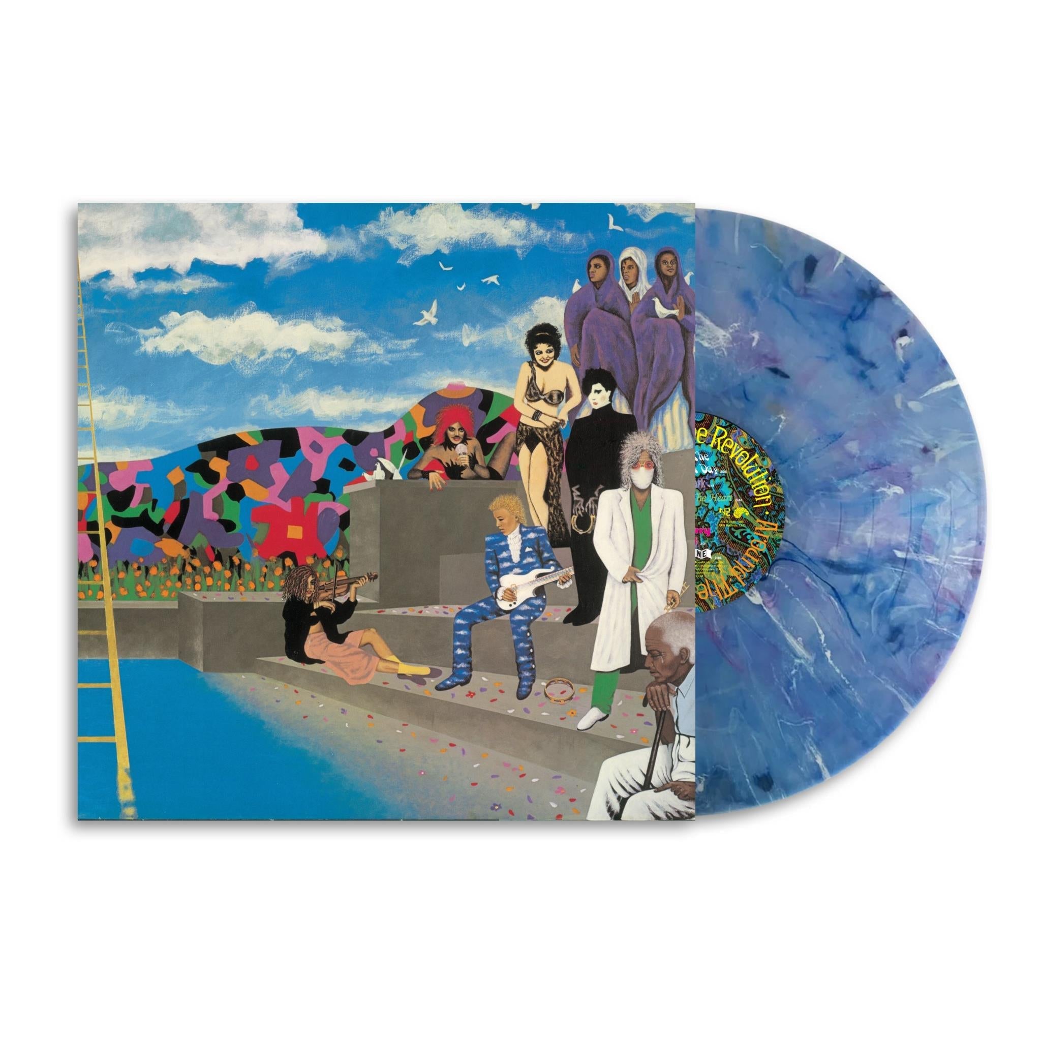 Around The World In A Day (Blue Marbled Vinyl) - By: Prince & The Revolution