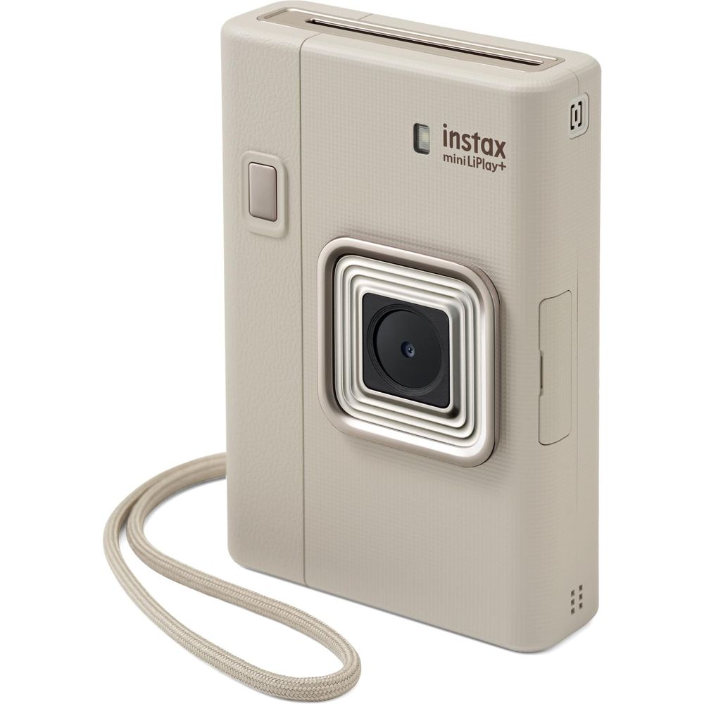 Fujifilm Instax Mini LiPlay+ Instant Camera and Smartphone Printer (Sand Beige)