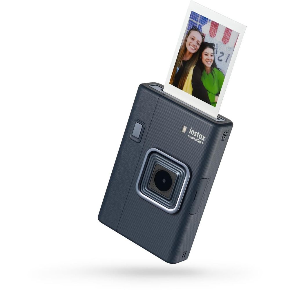 Fujifilm Instax Mini LiPlay+ Instant Camera and Smartphone Printer (Midnight Blue)