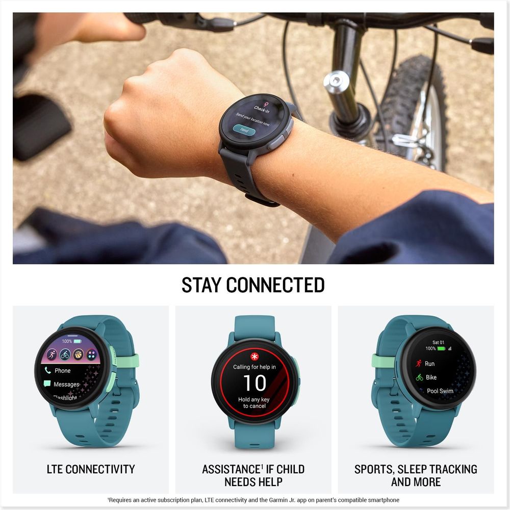 Garmin Bounce 2 Kids Smartwatch (Turquoise)
