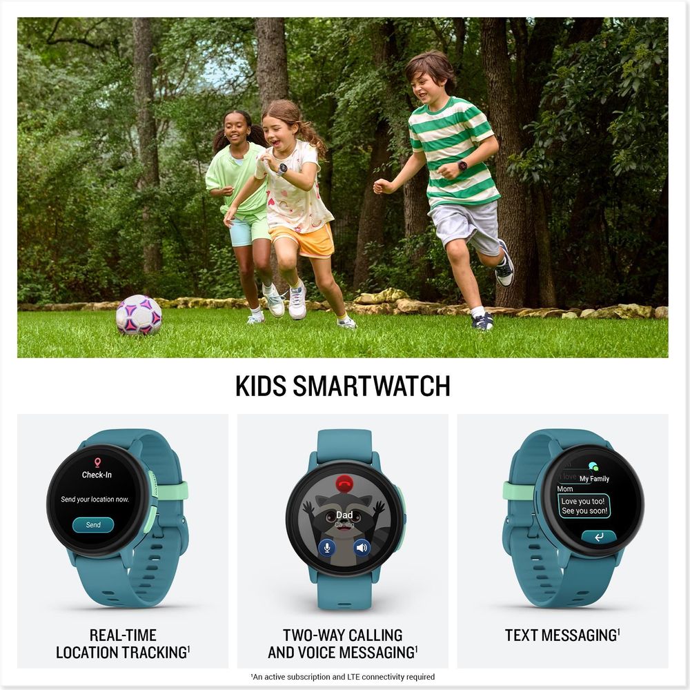 Garmin Bounce 2 Kids Smartwatch (Turquoise)