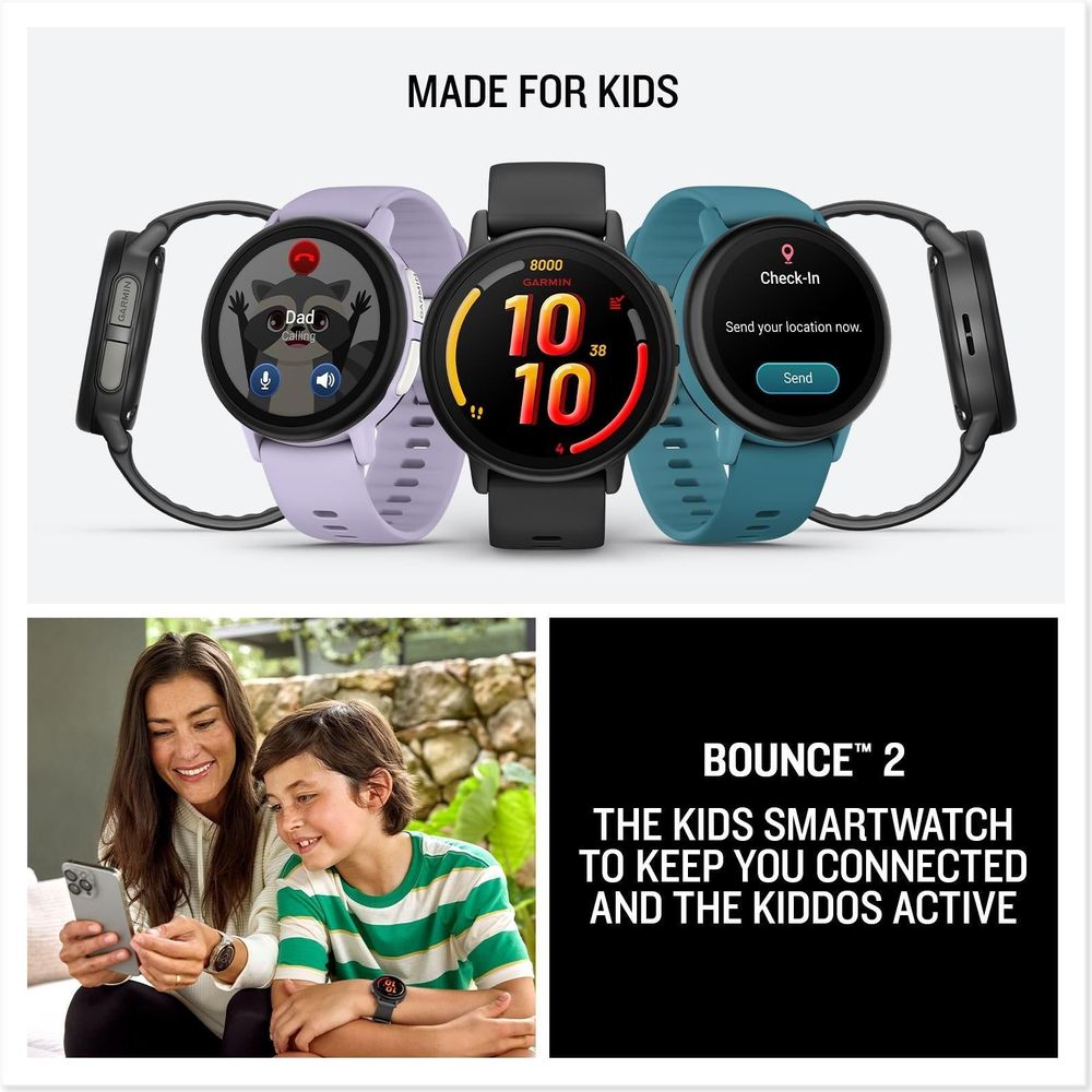 Garmin Bounce 2 Kids Smartwatch (Turquoise)