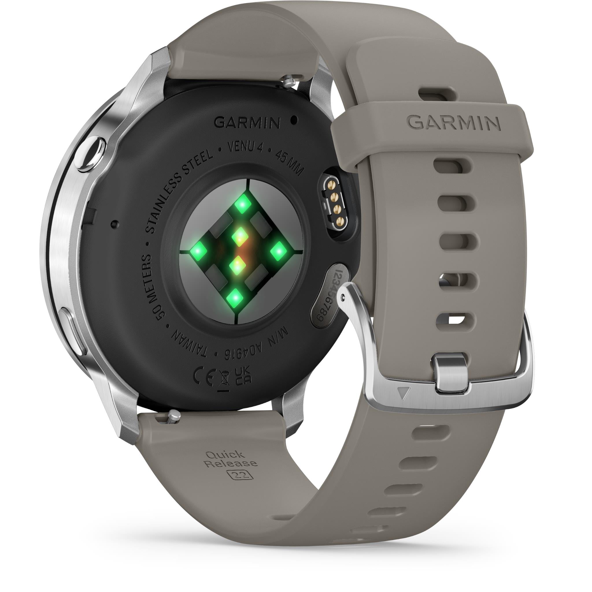 Garmin Venu 4 45mm Smartwatch (Silver with Grey Band)