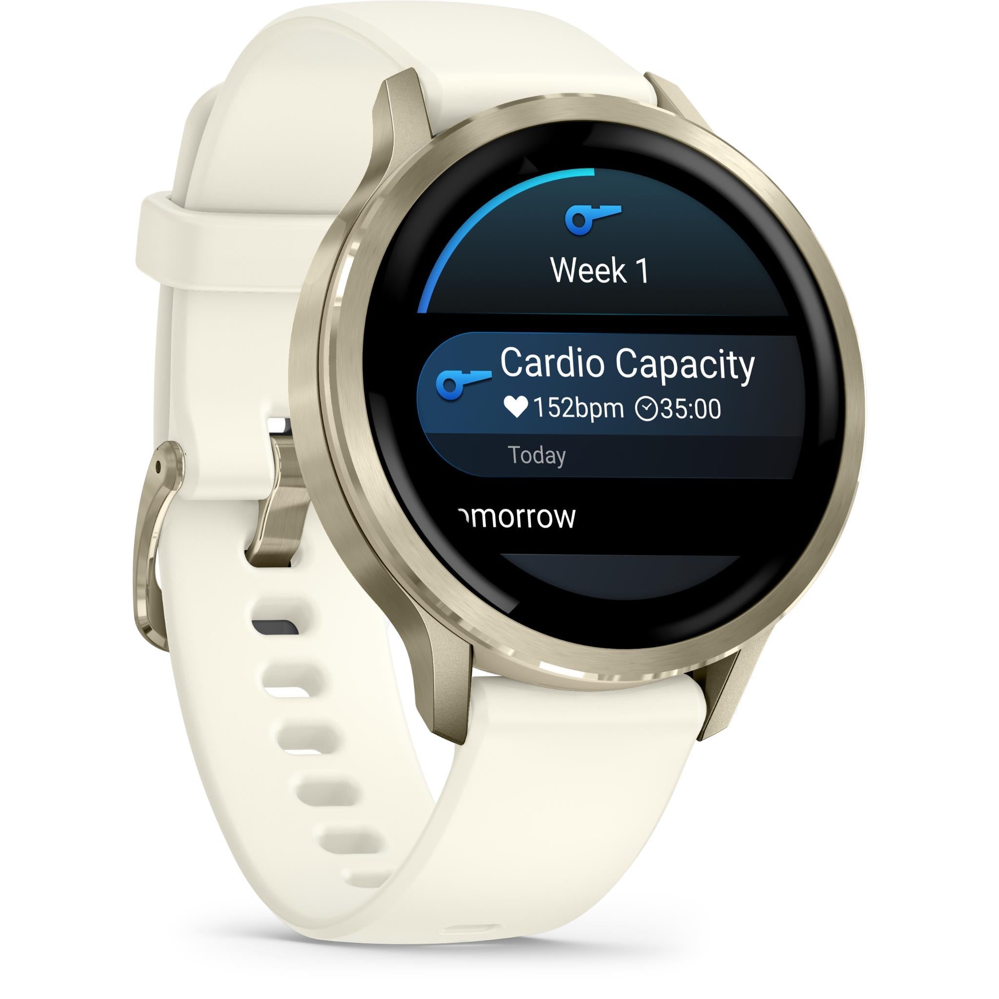 Garmin Venu 4 41mm Smartwatch (Lunar Gold with Bone Band)
