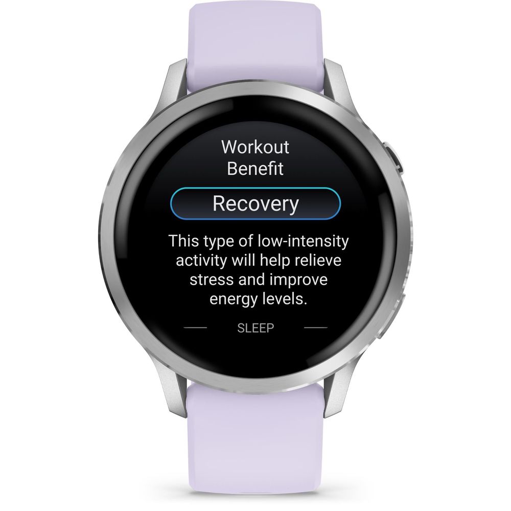 Garmin Venu 4 41mm Smartwatch (Silver with Periwinkle Band)