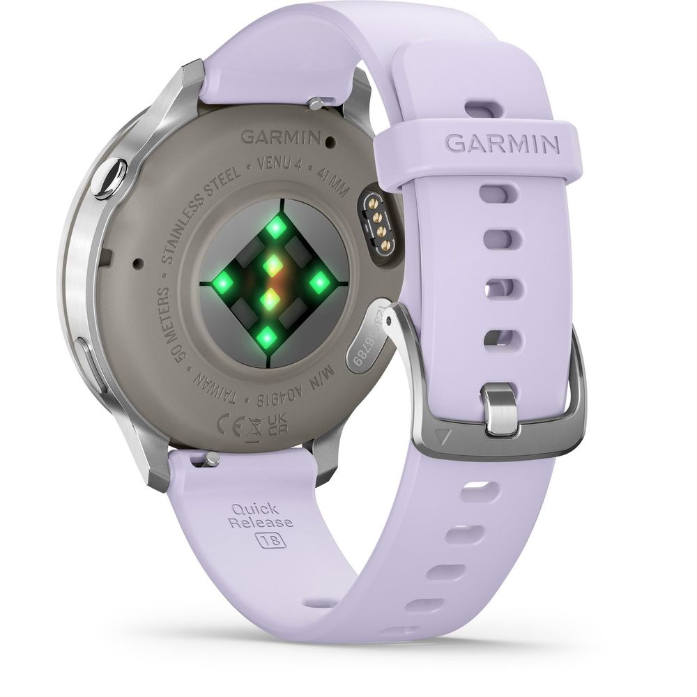 Garmin Venu 4 41mm Smartwatch (Silver with Periwinkle Band)