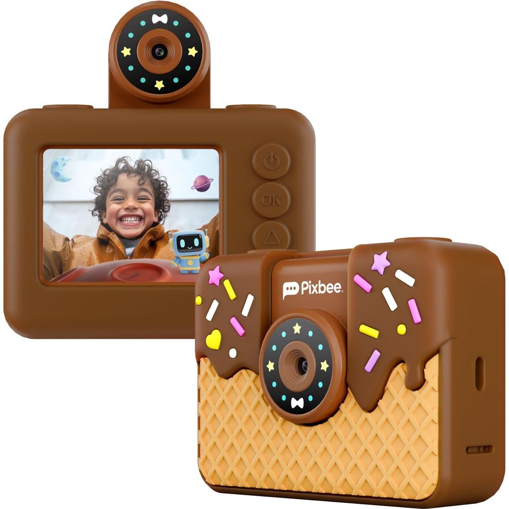 Pixbee PixPlay (Gen 2) Kids Digital Camera (Ice Cream Chocolate Donut)
