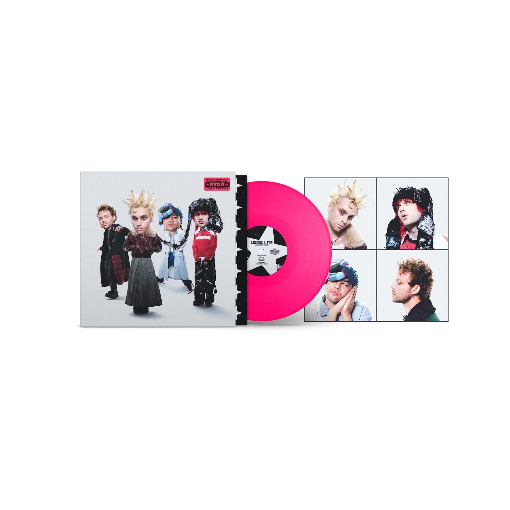 Everyone's A Star (Neon Pink Glitter Vinyl) - By: 5 Seconds Of Summer