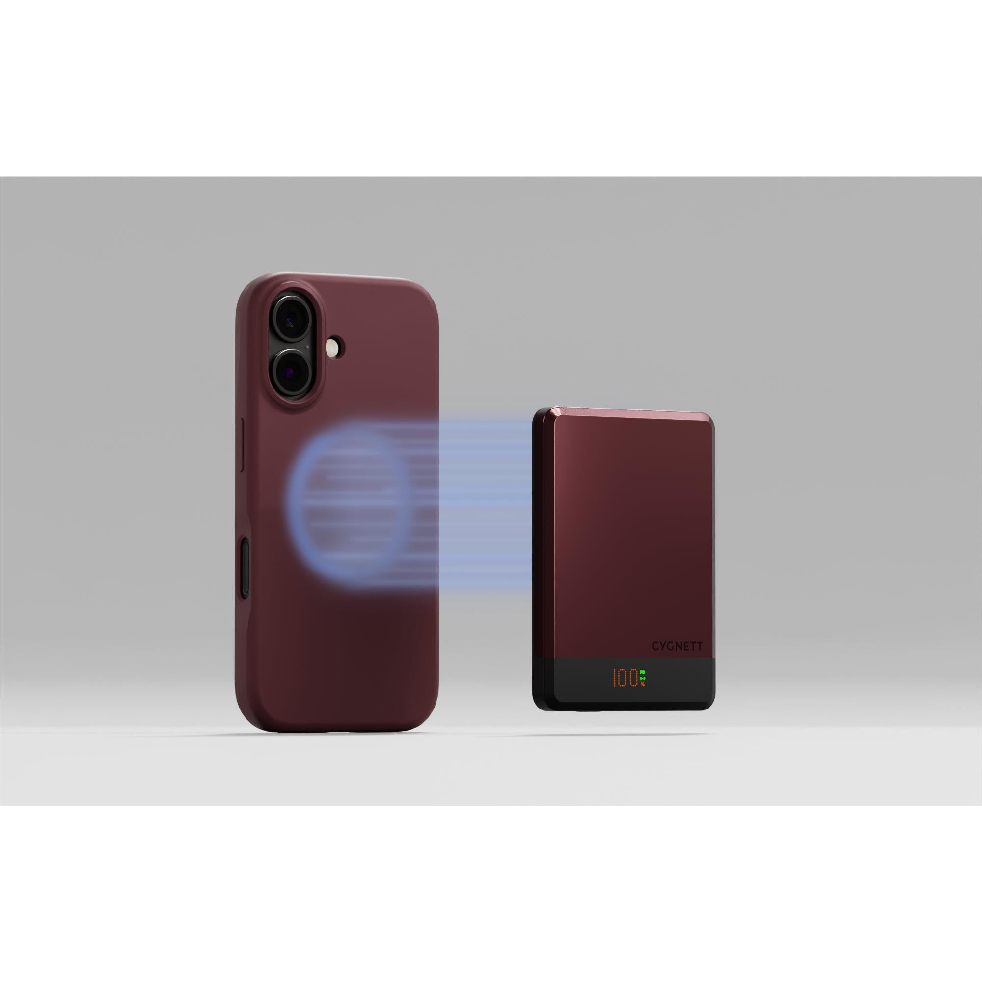 Cygnett MagSlim Magnetic Power Bank [5K] (Cherry)