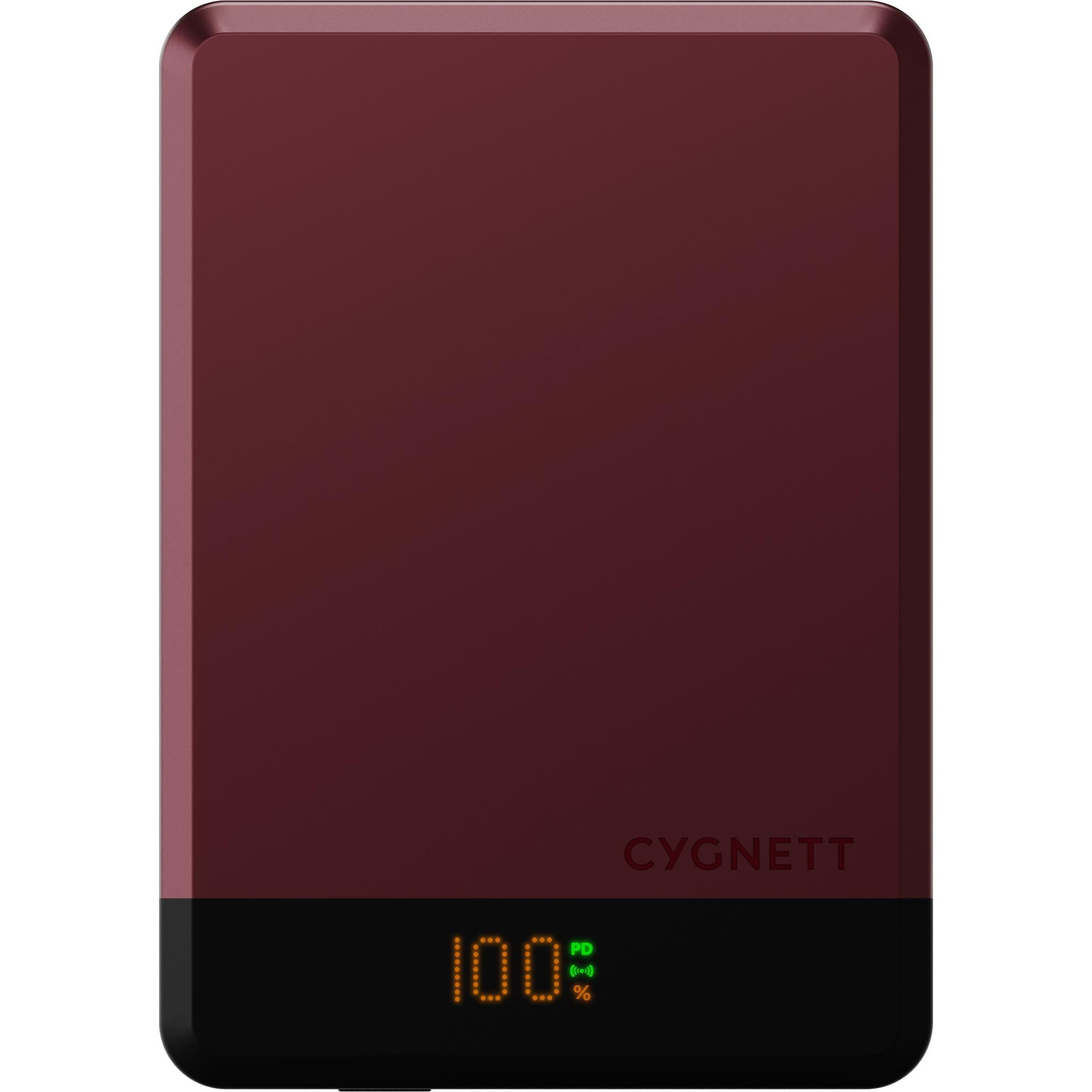 Cygnett MagSlim Magnetic Power Bank [10K] (Cherry)