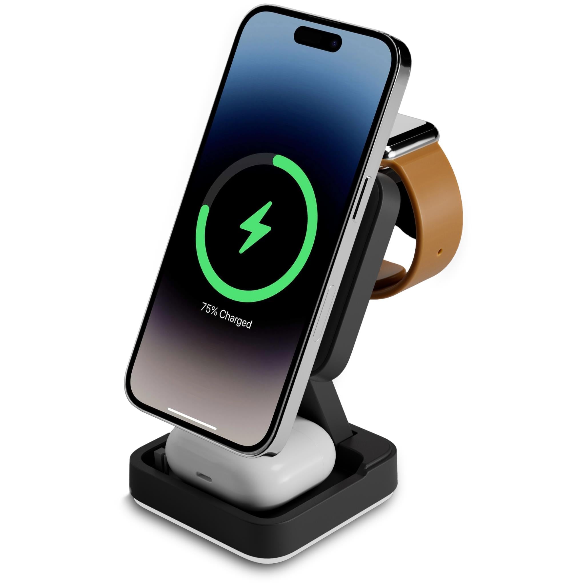 Cygnett Charge & Connect 3-in-1 Foldable Wireless Charger