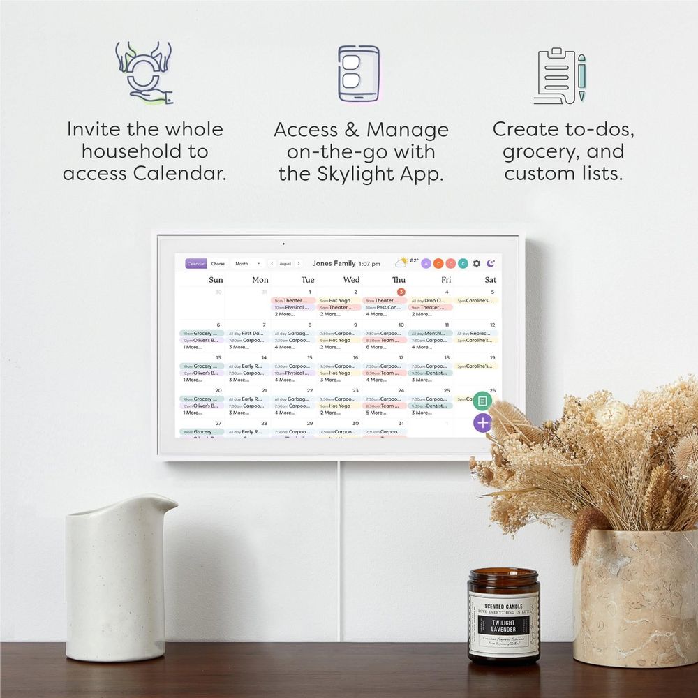 Skylight 15" Smart Family Calendar (White)