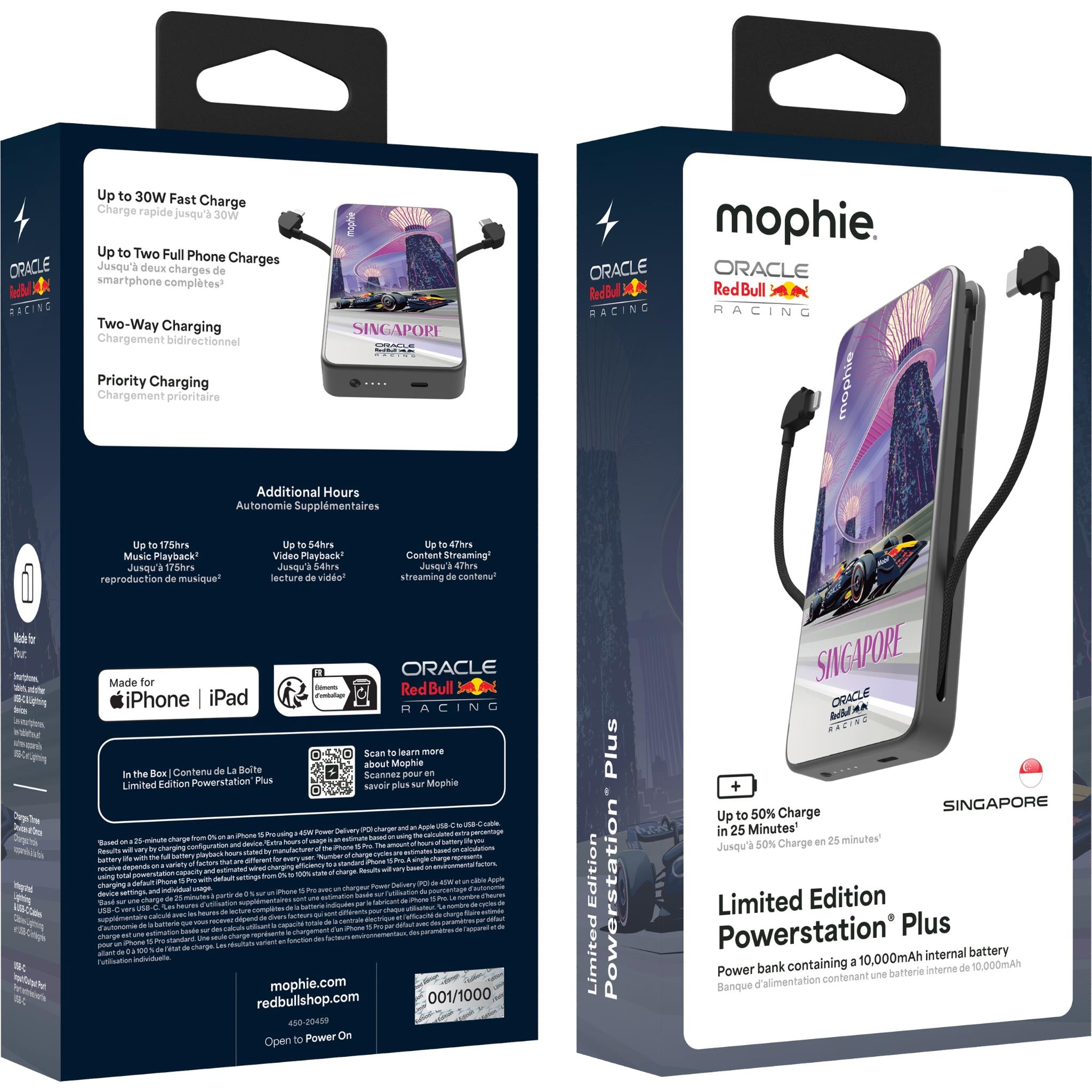 Mophie Powerstation Plus [10K] (Limited Edition Oracle Red Bull Racing - Singapore Edition)