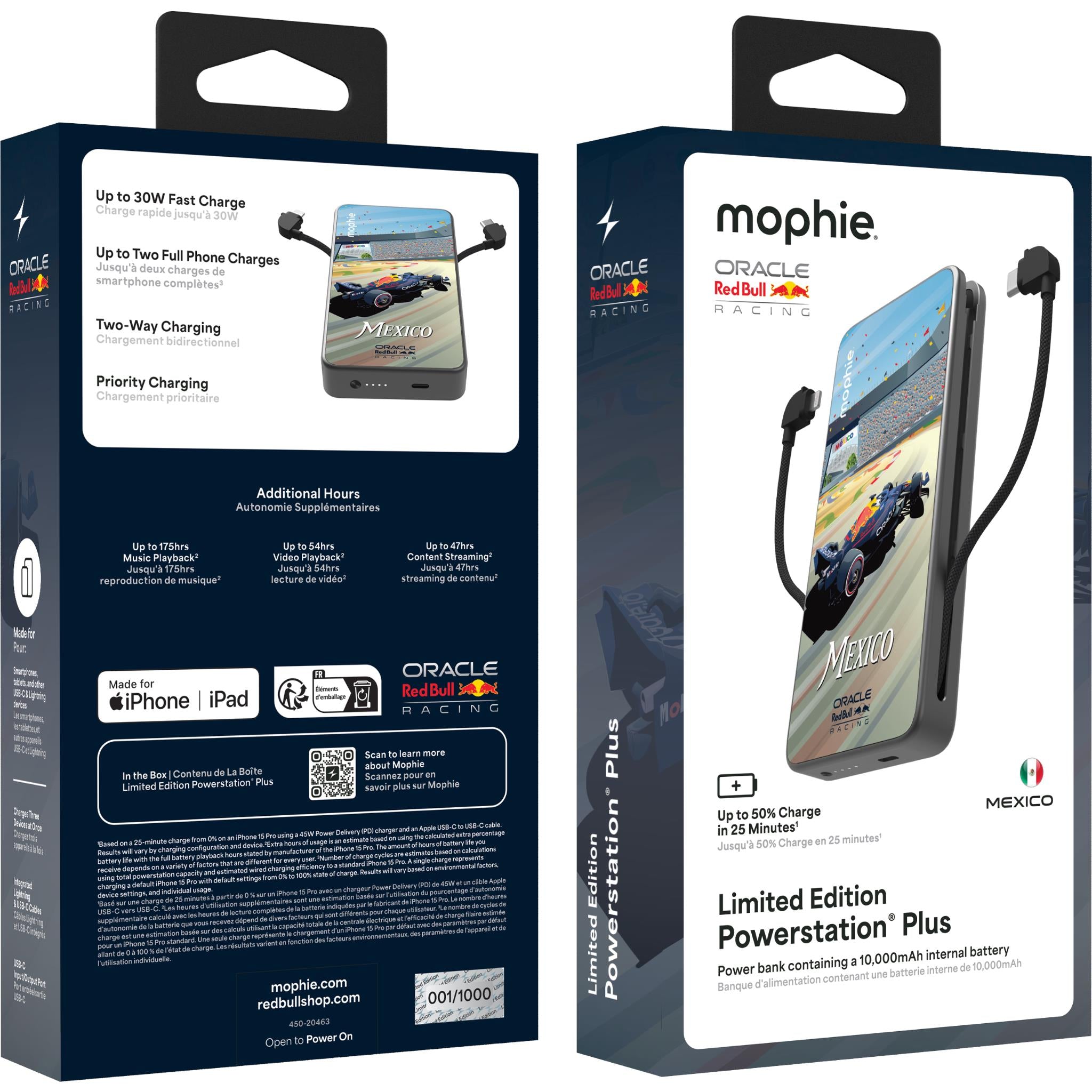Mophie Powerstation Plus [10K] (Limited Edition Oracle Red Bull Racing - Mexico Edition)