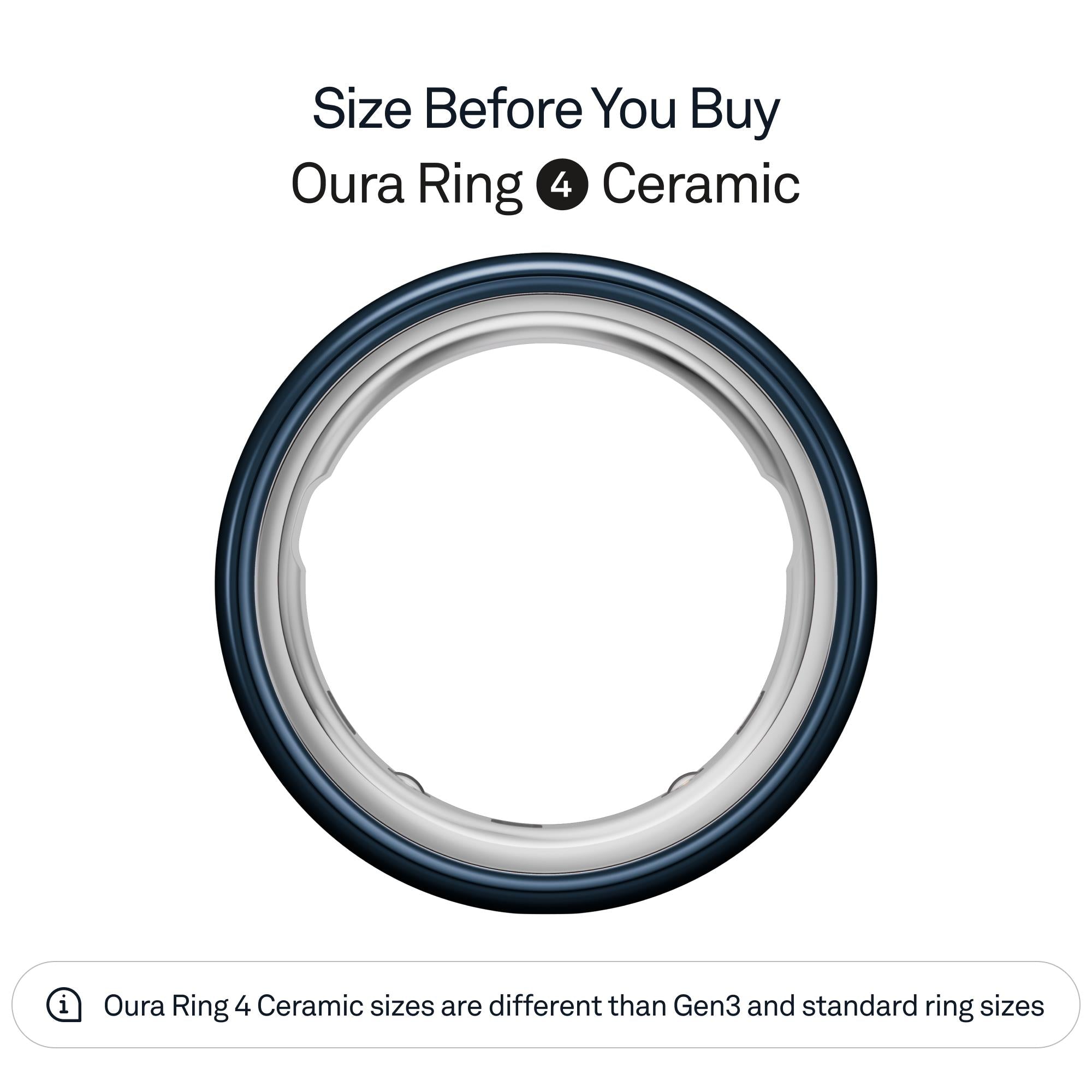 Oura Ring 4 Ceramic [Size 9] (Midnight)