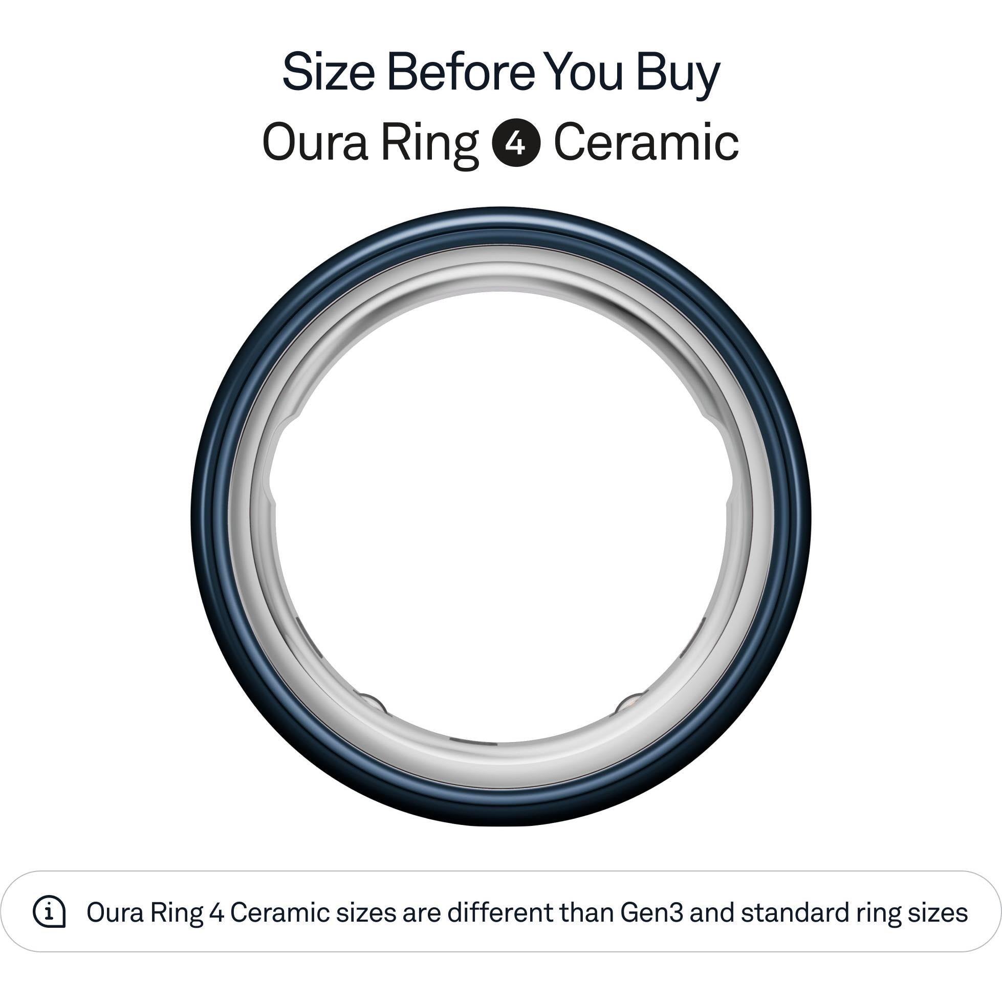 Oura Ring 4 Ceramic [Size 10] (Midnight)