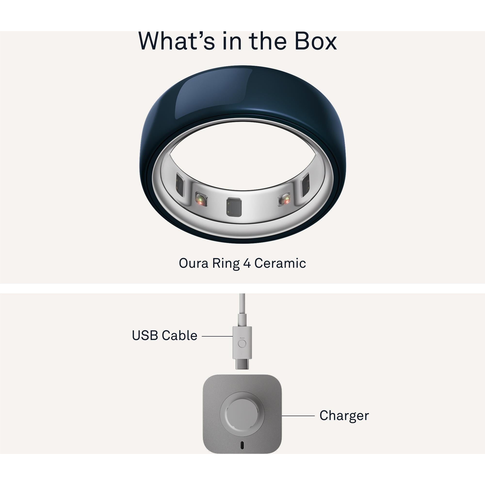 Oura Ring 4 Ceramic [Size 10] (Midnight)