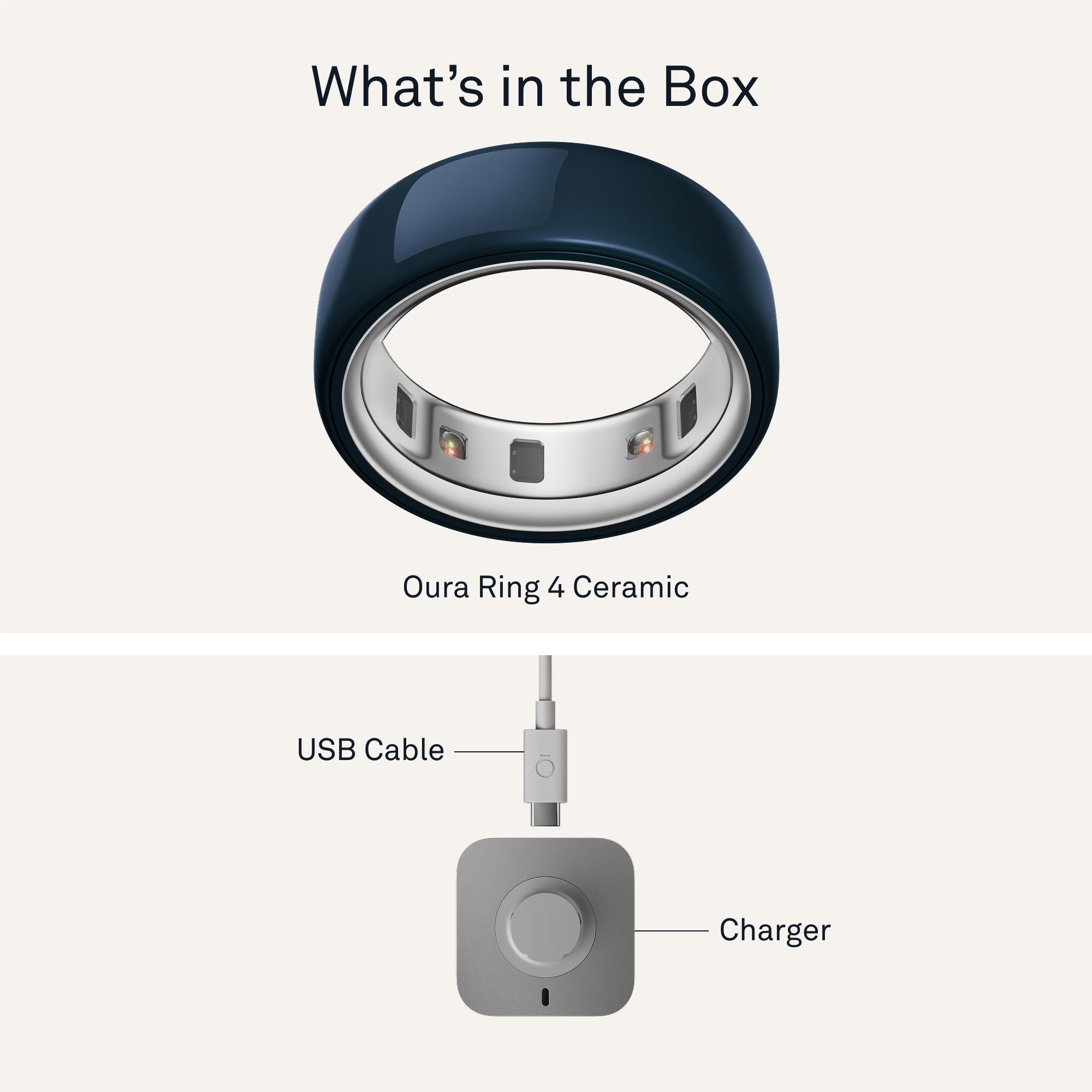 Oura Ring 4 Ceramic [Size 12] (Midnight)