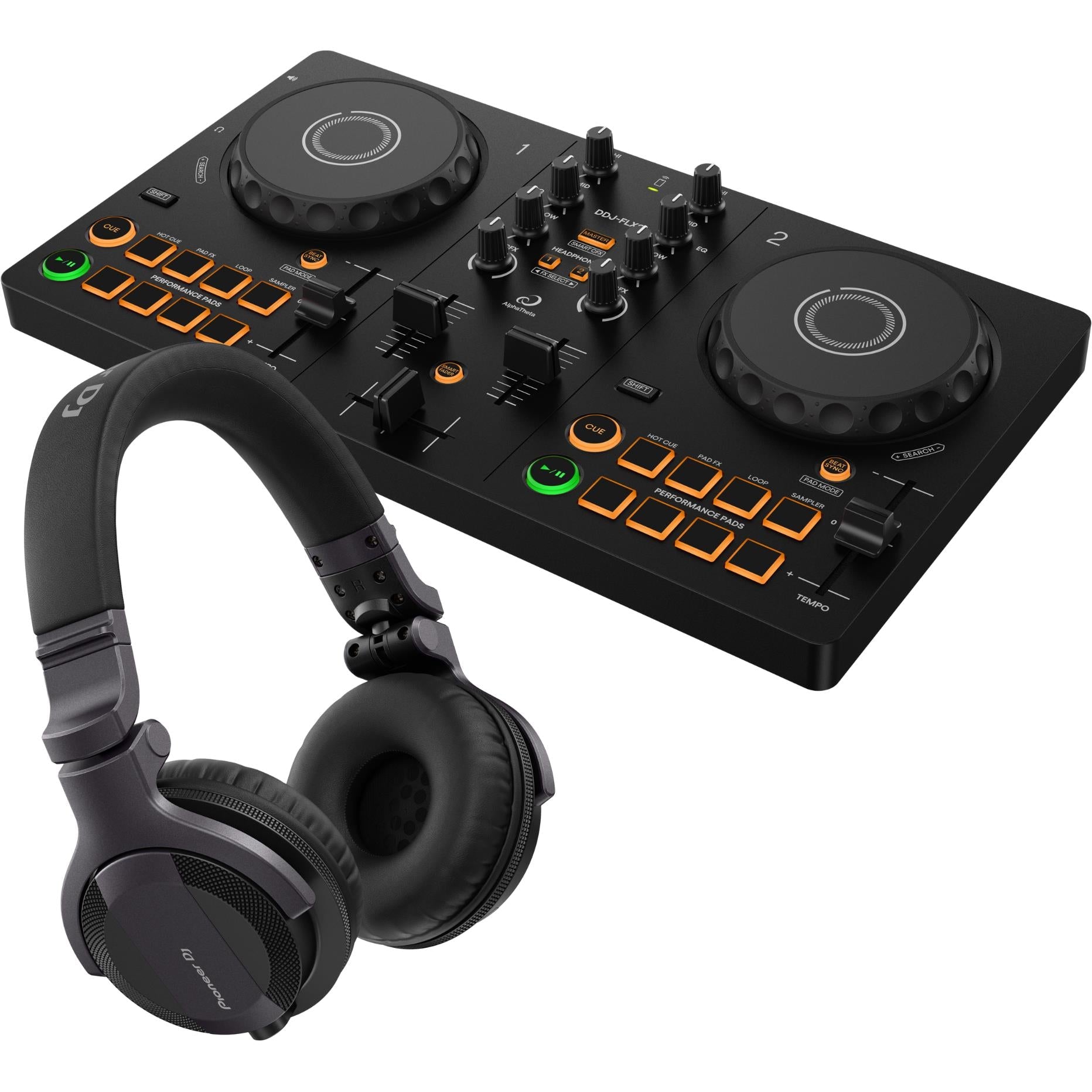 AlphaTheta DDJ-FLX2 DJ Controller & Headphone Pack